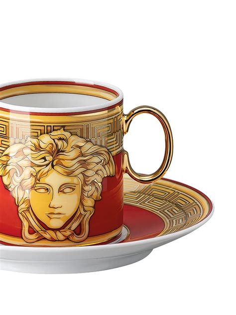 versace cup stand glass|Versace coffee cup sets.